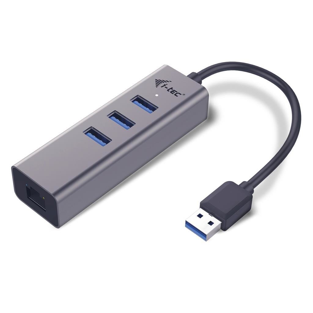 USB-jaotur i-Tec U3METALG3HUB цена и информация | USB jagajad, adapterid | kaup24.ee