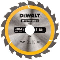 Режущий диск Dewalt 184x30 мм - DT1941-QZ цена и информация | Запчасти для садовой техники | kaup24.ee