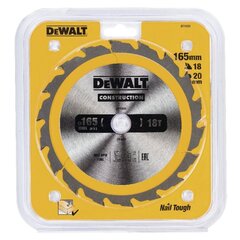 Режущий диск Dewalt 165x20 мм - DT1933-QZ цена и информация | Запчасти для садовой техники | kaup24.ee