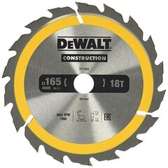 Режущий диск Dewalt 165x20 мм - DT1933-QZ цена и информация | Запчасти для садовой техники | kaup24.ee