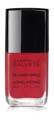 Küünelakk Gabriella Salvete Longlasting Enamel 11 ml, 28 Candy Apple hind ja info | Küünelakid, küünetugevdajad | kaup24.ee