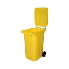 Уличный контейнер 240 л, желтый цена и информация | Уличные контейнеры, контейнеры для компоста | kaup24.ee
