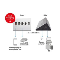 LogiLink UA0225 hind ja info | USB jagajad, adapterid | kaup24.ee