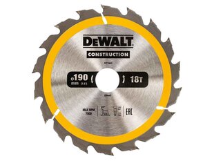 Lõikeketas Dewalt 190x30mm - DT1943-QZ цена и информация | Запчасти для садовой техники | kaup24.ee