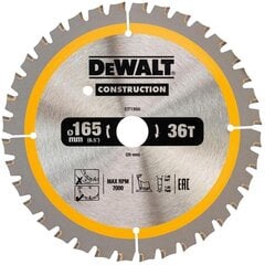 Режущий диск Dewalt 165x20 мм - DT1950-QZ цена и информация | Запчасти для садовой техники | kaup24.ee