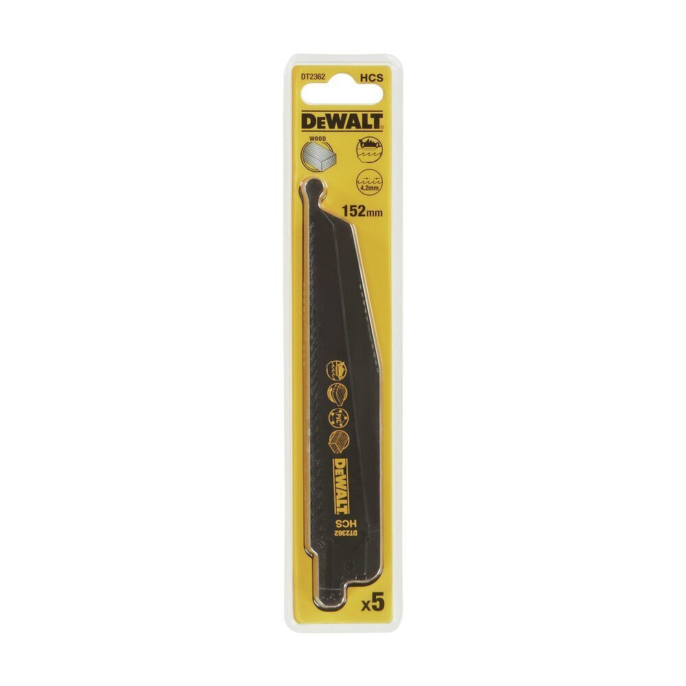 Tikksaetera Dewalt HCS 152mm (DT2362), 5 tk hind ja info | Aiatööriistade lisatarvikud | kaup24.ee