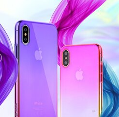 Чехол пластиковый Devia Aurora Apple iPhone XR фиолетовый-розовый цена и информация | Чехлы для телефонов | kaup24.ee