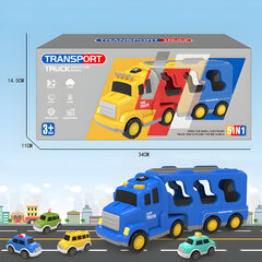 Детский набор городских транспортных средств 5 в 1 со светом и звуком LIVMAN SX600-26A, от 3 лет цена и информация | Игрушки для мальчиков | kaup24.ee