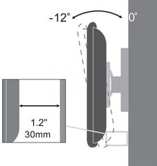 Sbox LCD-100, Vesa 100x100, 13"-30" hind ja info | Teleri seinakinnitused ja hoidjad | kaup24.ee