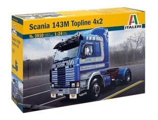 Сборная пластиковая модель Scania 143M Topline 4X2 3910 ITALERI Truck 1:24 цена и информация | Коллекционные модели автомобилей | kaup24.ee