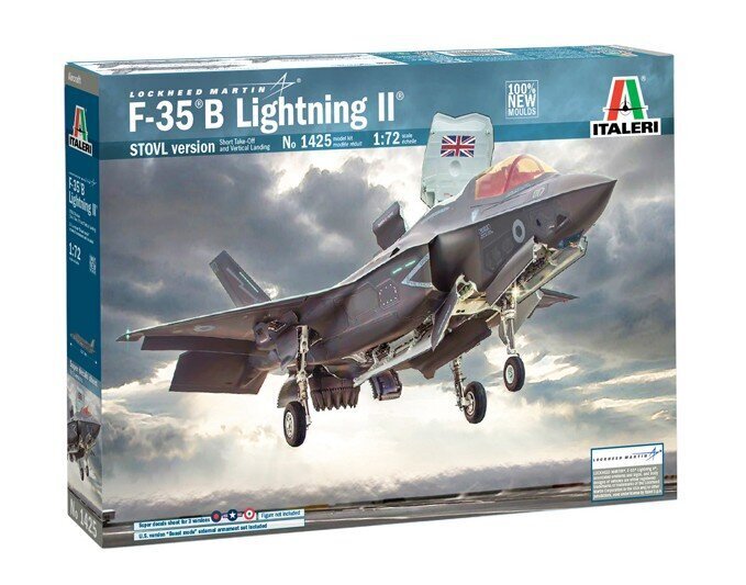 F-35 B Lightning II STOVL version ITALERI Lennuk 1:72 1425 цена и информация | Mudelautode kollektsioneerimine | kaup24.ee