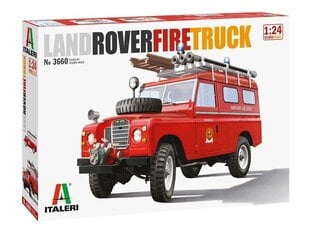 Сборная пластиковая модель Land Rover Fire Truck 3660 ITALERI Auto 1:24  цена и информация | Конструкторы и кубики | kaup24.ee