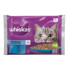 Whiskas Pure Delight для взрослых кошек, набор с лососем и тунцом, 4 х 85 г х 13 шт. цена и информация | Кошачьи консервы | kaup24.ee