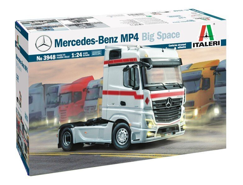 Italeri - Mercedes Benz MP4 Big Space (Middle Roof), 1/24, 3948 цена и информация | Klotsid ja konstruktorid | kaup24.ee