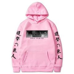 (Pink-XS）Anime Attack on Titan Hoodie for Men hind ja info | Meeste pusad | kaup24.ee