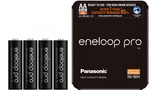 Akupatarei Panasonic eneloop Pro AA 2500 4SP hind ja info | Patareid | kaup24.ee