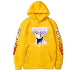 (Kollane-XS）Anime Hunter X Hunter Killua Leorio Kurapika Gon Hisoka Pullover Hoodie Tänavarõivad hind ja info | Meeste pusad | kaup24.ee