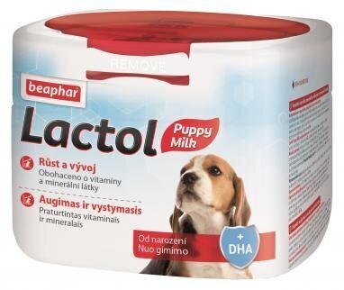 Piimaasendaja kutsikatele Beaphar Lactol, 250 g hind ja info | Toidulisandid ja parasiitide vastased tooted | kaup24.ee