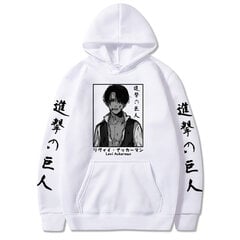 (valge-XS）Jaapani Anime Graphic Attack on Titan Harajuku dressipluus Unisex hind ja info | Meeste pusad | kaup24.ee