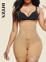 1tk Compressing Full Shapewear Body Size Plus Size kõrge vöökohaga Body Shaper Control Faja Shorts Waist Trainer Vöö·Aprikoos·M цена и информация | Нижнее корректирующее белье | kaup24.ee