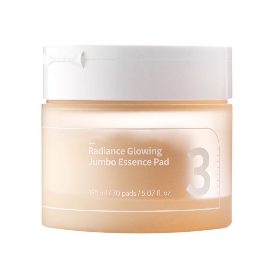 Numbuzin No.3 Radiance Glowing Jumbo Essence Pad 150 ml 70 ea - Valgustavad toonivad padjakesed цена и информация | Näoõlid, seerumid | kaup24.ee