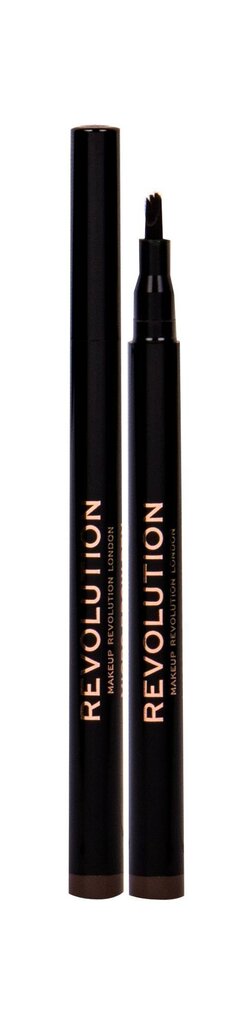 Kulmupliiats Makeup Revolution London Micro 1 ml, Medium Brown hind ja info | Kulmuvärvid, -pliiatsid | kaup24.ee