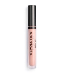 Vedel huulepulk Makeup Revolution London Matte 3 ml, 101 Piece Of Cake цена и информация | Помады, бальзамы, блеск для губ | kaup24.ee