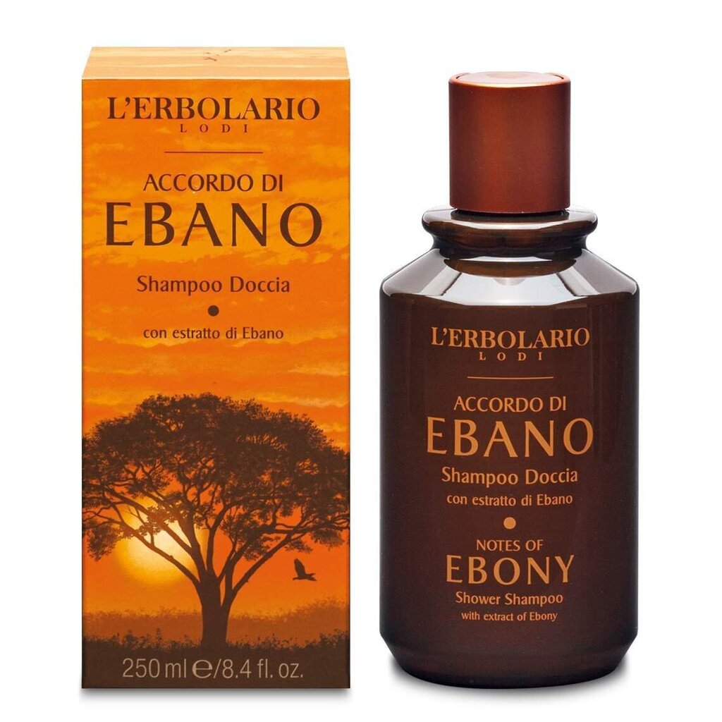 Juuste- ja kehapesuvahend meestele L'ERBOLARIO EBONY 250 ml hind ja info | Šampoonid | kaup24.ee