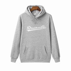 (HW0092grey-S）Hoodid meeste hiphop DREAMVILLE J Cole logoga Kapuutsiga Prey Letter цена и информация | Мужские джемперы | kaup24.ee