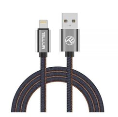 Tellur Andmeedastuskaabel, USB/Lightning, 1m, Denim цена и информация | Кабели для телефонов | kaup24.ee