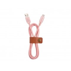 Andmeedastuskaabel Tellur USB/Type-C, 1m, Roosa/Kuldne hind ja info | Mobiiltelefonide kaablid | kaup24.ee