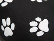 Padi Hobbydog Eco Prestige R1, 90x60x8 cm, must käpajälgedega hind ja info | Pesad, padjad | kaup24.ee