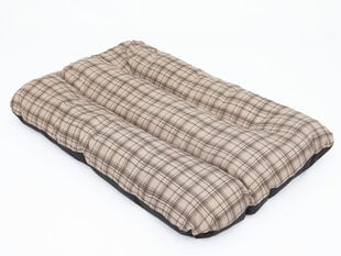 Hobbydog подушка Eco Prestige R1, 90x60x8 см, песочного цвета, клетчатая цена и информация | Лежаки, домики | kaup24.ee