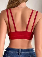 Kontrastne köites soonik kudum Cami Bralette·Burgundy·S цена и информация | Бюстгальтеры | kaup24.ee