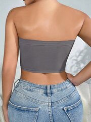 Solid Bandeau Bra·Grey·S цена и информация | Бюстгальтеры | kaup24.ee