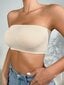 Solid Bandeau Bra·Khaki·M цена и информация | Rinnahoidjad | kaup24.ee