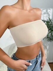 Solid Bandeau Bra·Khaki·S цена и информация | Бюстгальтеры | kaup24.ee