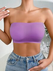 Solid Bandeau Bra·Purple·L цена и информация | Бюстгальтеры | kaup24.ee