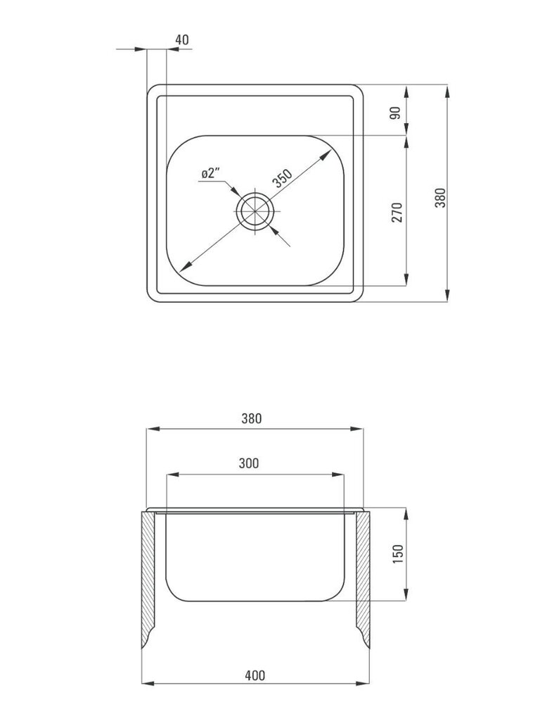 Köögivalamu Deante Techno ZMU 3100, decor цена и информация | Köögivalamud | kaup24.ee