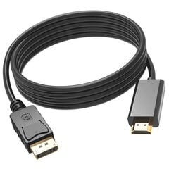 Кабель HDMI - DisplayPort, 1.8 м цена и информация | Кабели и провода | kaup24.ee