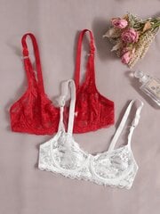 2pack Floral Lace Underwire rinnahoidja komplekt pesukomplekt·Multivärviline·M hind ja info | Rinnahoidjad | kaup24.ee