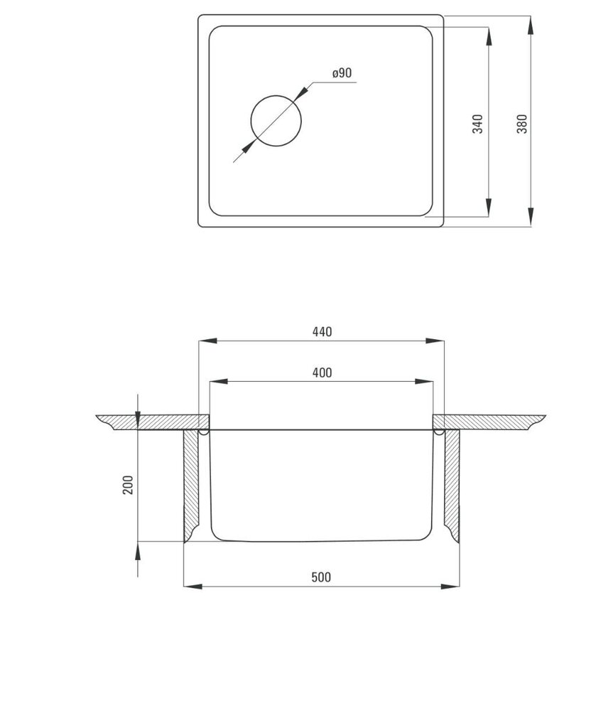 Köögivalamu Deante Egeria ZPE 010A , satin цена и информация | Köögivalamud | kaup24.ee