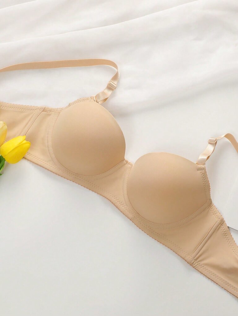 2 komplekti Solid Underwire pesukomplekt·Multivärviline·L цена и информация | Rinnahoidjad | kaup24.ee