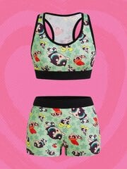 Powerpuff Girls | Cartoon Graphic Lingerie Set·Multicolor·XL цена и информация | Бюстгальтеры | kaup24.ee