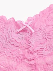 Lace Scallop Trim Panty·Baby Pink·L цена и информация | Мужские носки | kaup24.ee