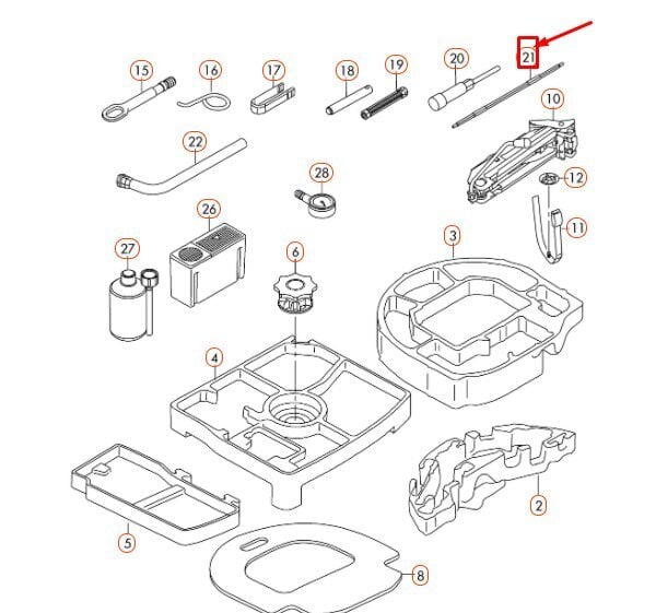 Audi VW Torx T30 T25 vahetatav kruvikeeraja tööriist 8J0012289 Ehtne цена и информация | Lisaseadmed | kaup24.ee