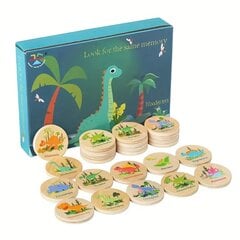 Puidust memoriin Dinosaurused цена и информация | Настольные игры, головоломки | kaup24.ee