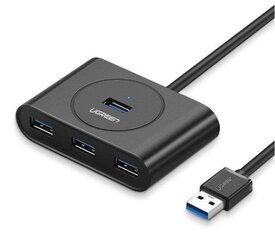 Ugreen CR113-концентратор USB 3.0, 0,5 м, черный цена и информация | Адаптеры и USB-hub | kaup24.ee