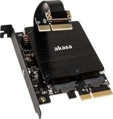 AKASA AK-PCCM2P-04 цена и информация | Адаптеры и USB-hub | kaup24.ee