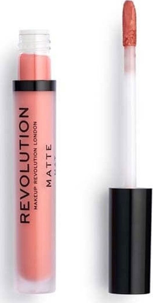 Matt, vedel huulepulk Makeup Revolution London Matte 3 ml, 106 Glorified цена и информация | Huulepulgad, -läiked, -palsamid, vaseliin | kaup24.ee